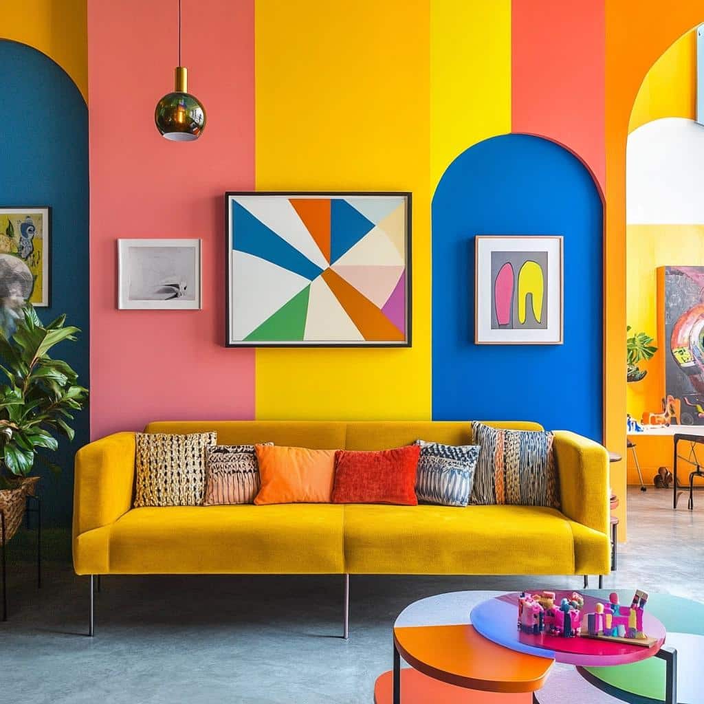 Transforme sua casa com paredes coloridas