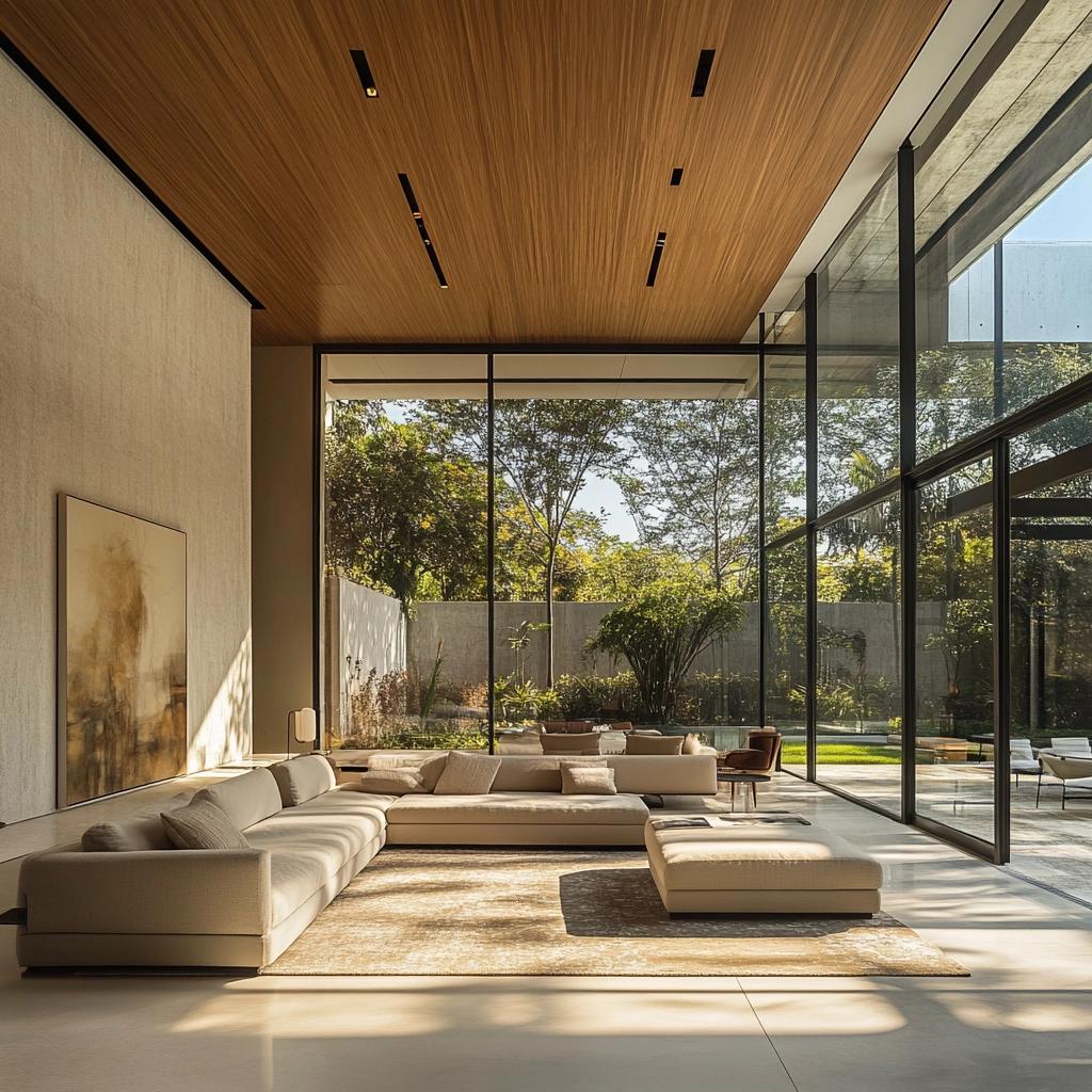 PAREDE DE VIDRO DEIXA A ARQUITETURA MODERNA E COM VISUAL DE TIRAR O FÔLEGO