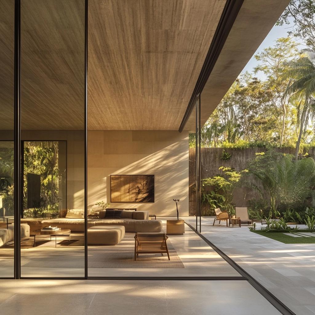 PAREDE DE VIDRO DEIXA A ARQUITETURA MODERNA E COM VISUAL DE TIRAR O FÔLEGO