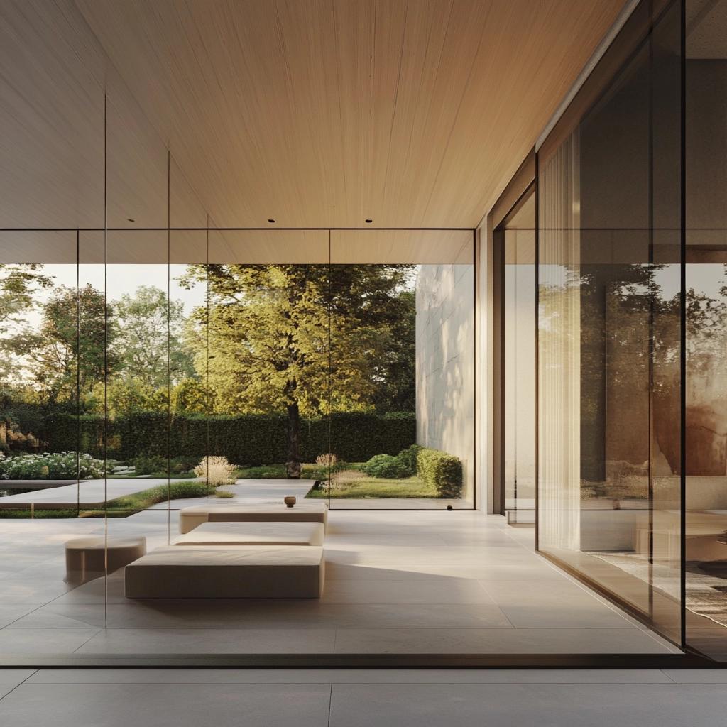 PAREDE DE VIDRO DEIXA A ARQUITETURA MODERNA E COM VISUAL DE TIRAR O FÔLEGO