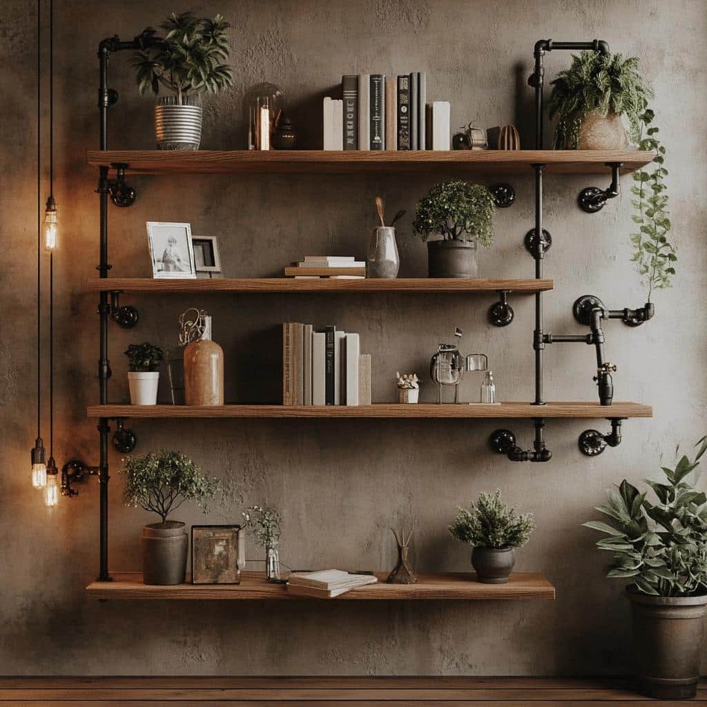 20 Ideias de Prateleira de Cano PVC para uma Bela Decoração Industrial