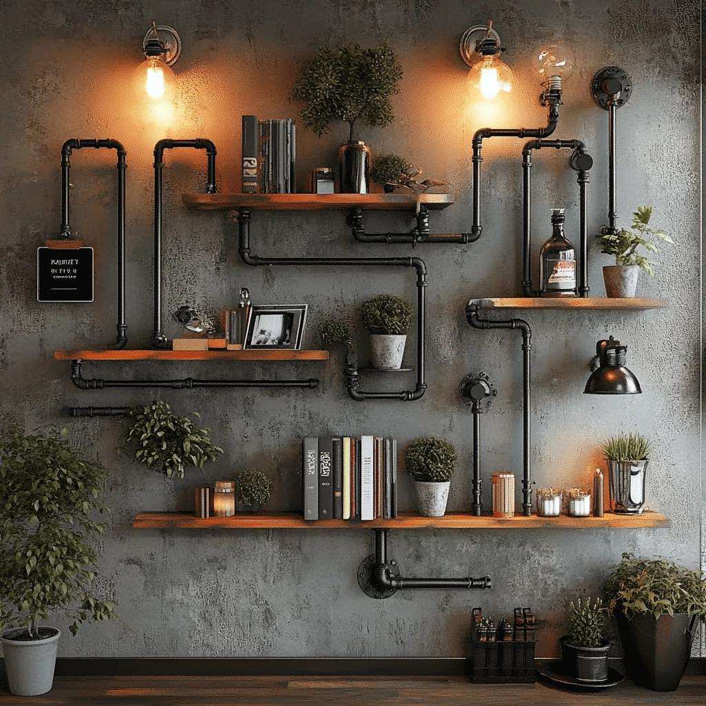 20 Ideias de Prateleira de Cano PVC para uma Bela Decoração Industrial