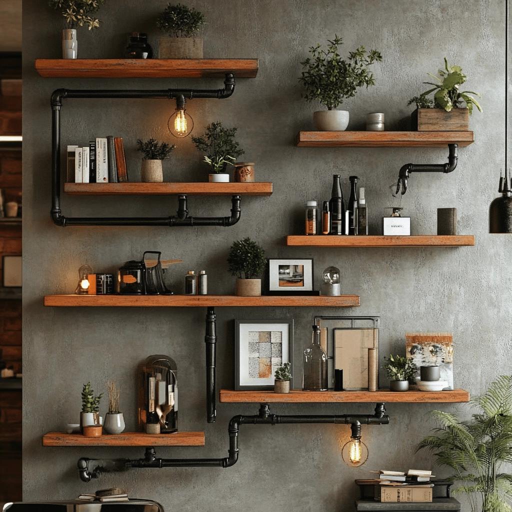 20 Ideias de Prateleira de Cano PVC para uma Bela Decoração Industrial