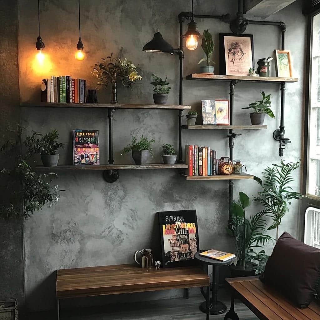 20 Ideias de Prateleira de Cano PVC para uma Bela Decoração Industrial