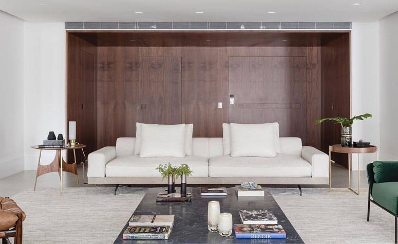 Modern Sofas: 80 Stylish and Comfortable Models for Your Living Room 3 Sofás modernos de estilo sofisticado com linhas retas e simples.