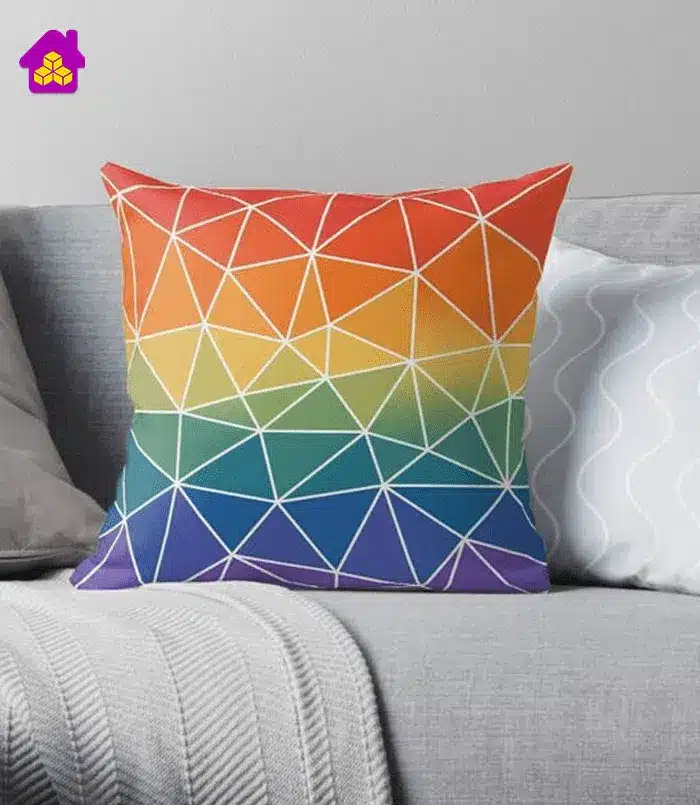 Imagem de almofadas limpas e organizadas sobre um sofá.