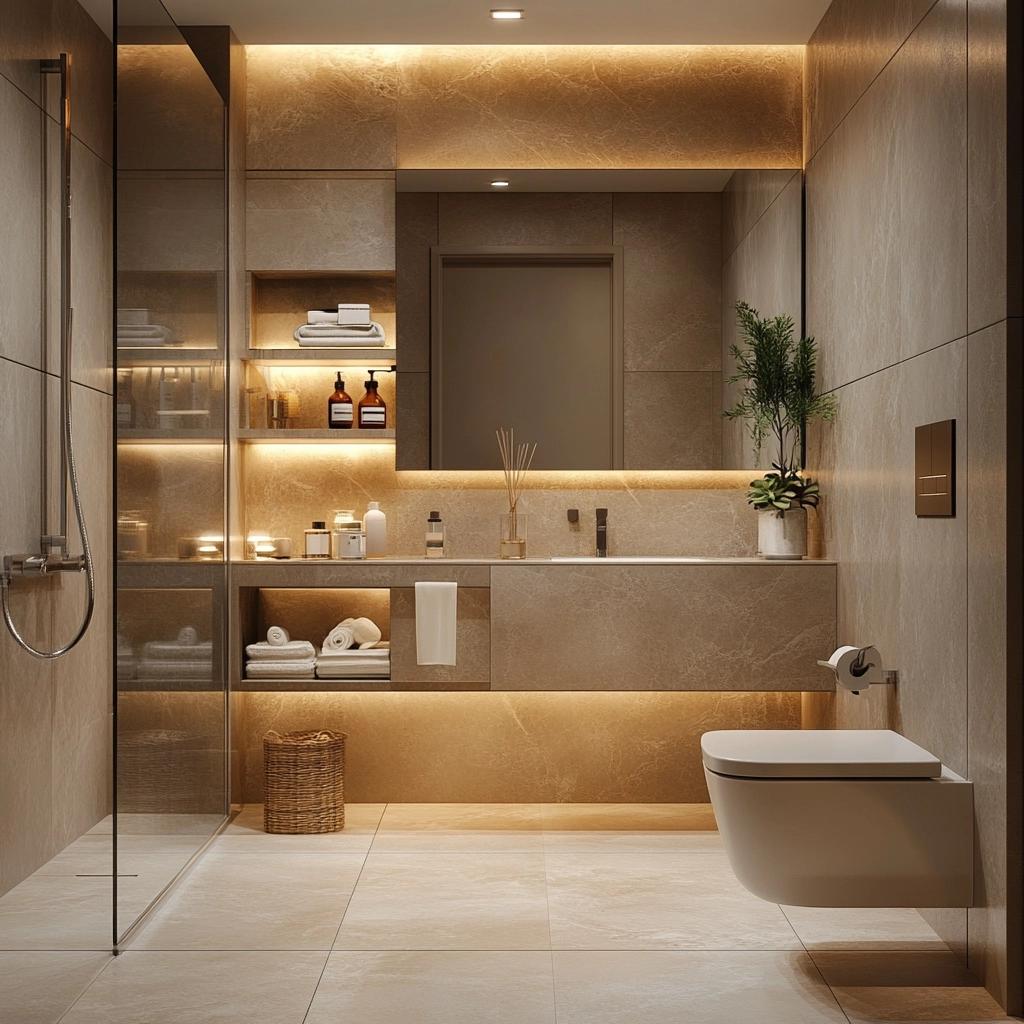 Creative Solutions for Very Small Bathrooms 1 Soluções Criativas para Banheiros Pequenos