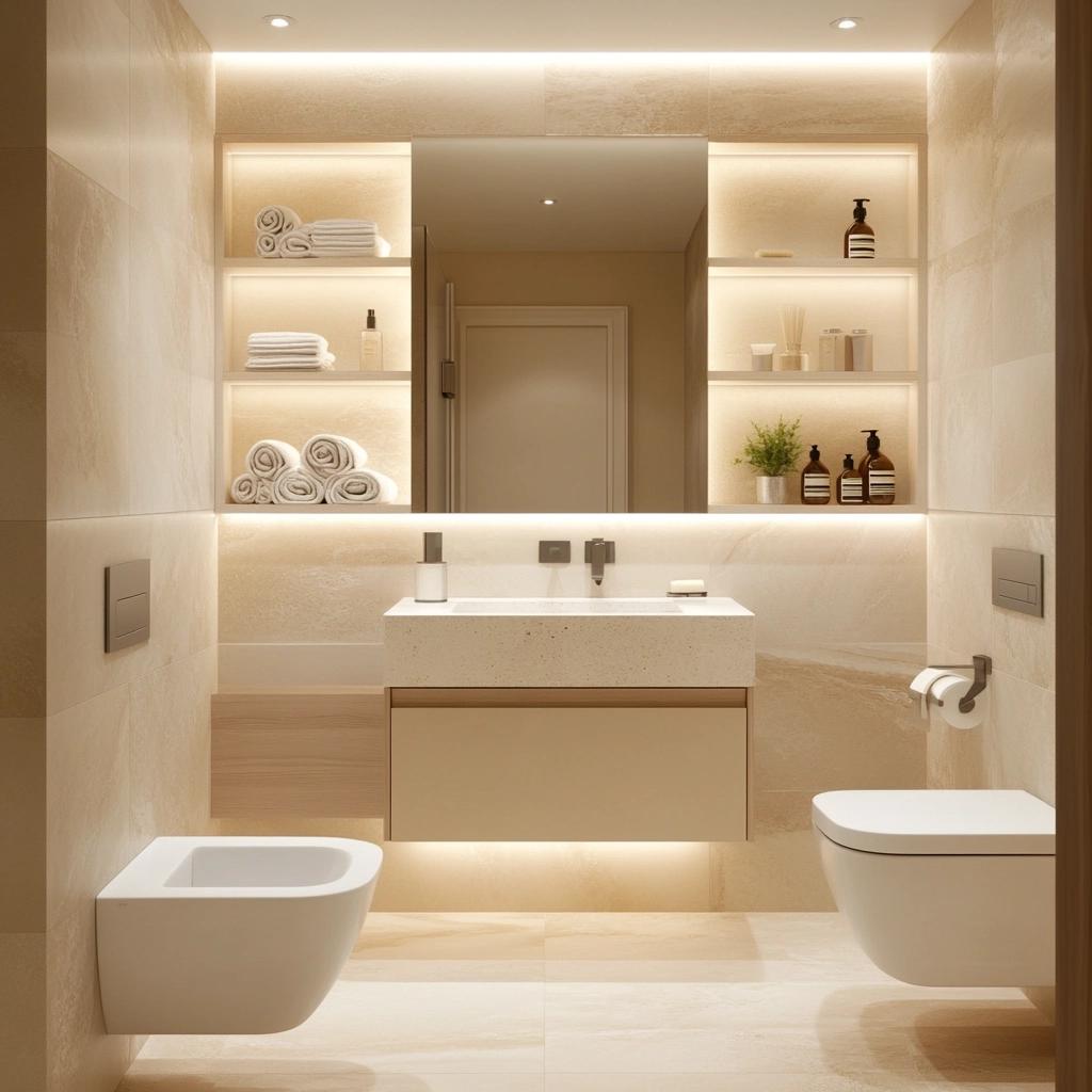 Creative Solutions for Very Small Bathrooms 8 Soluções Criativas para Banheiros Pequenos