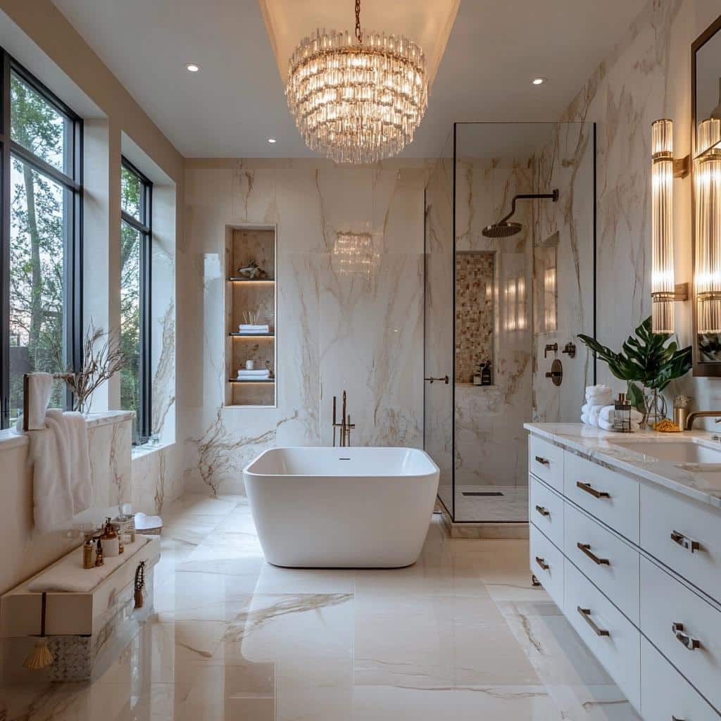 15 Ideias de Banheiro Moderno Luxuoso para um Visual Glamuroso