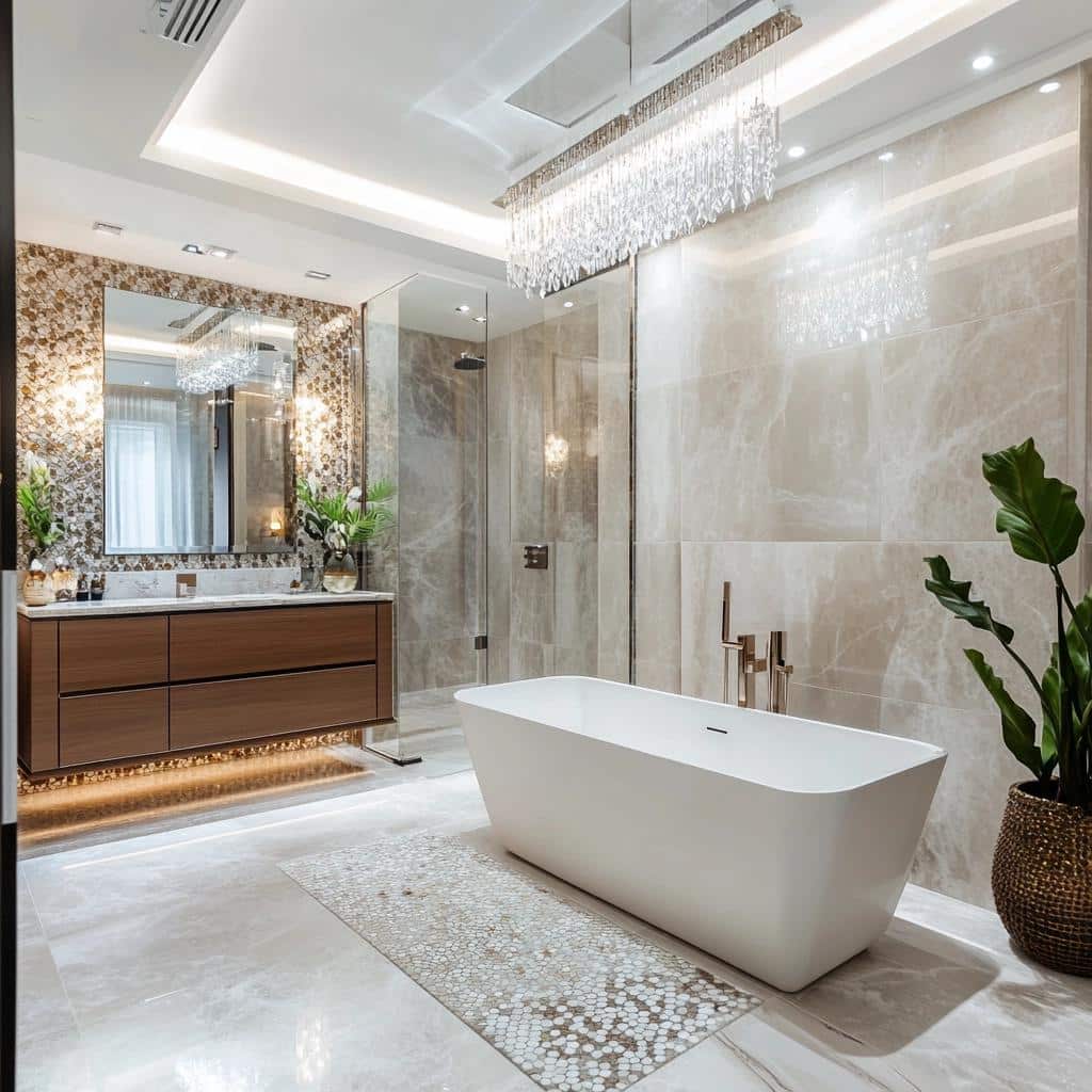 15 Ideias de Banheiro Moderno Luxuoso para um Visual Glamuroso