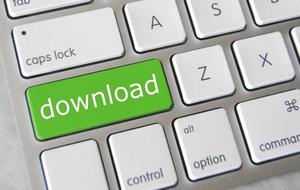 Imagem de um botão de download.