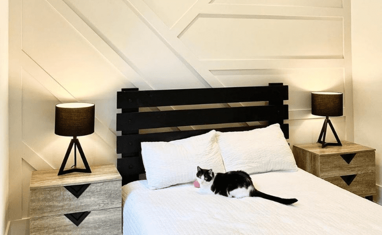 Transform Your Decor with Pallets: 48 Surprising Ideas for an Eco-Friendly Home 3 Capa da postagem sobre cabeceira de pallet, apresentando várias ideias de decoração.
