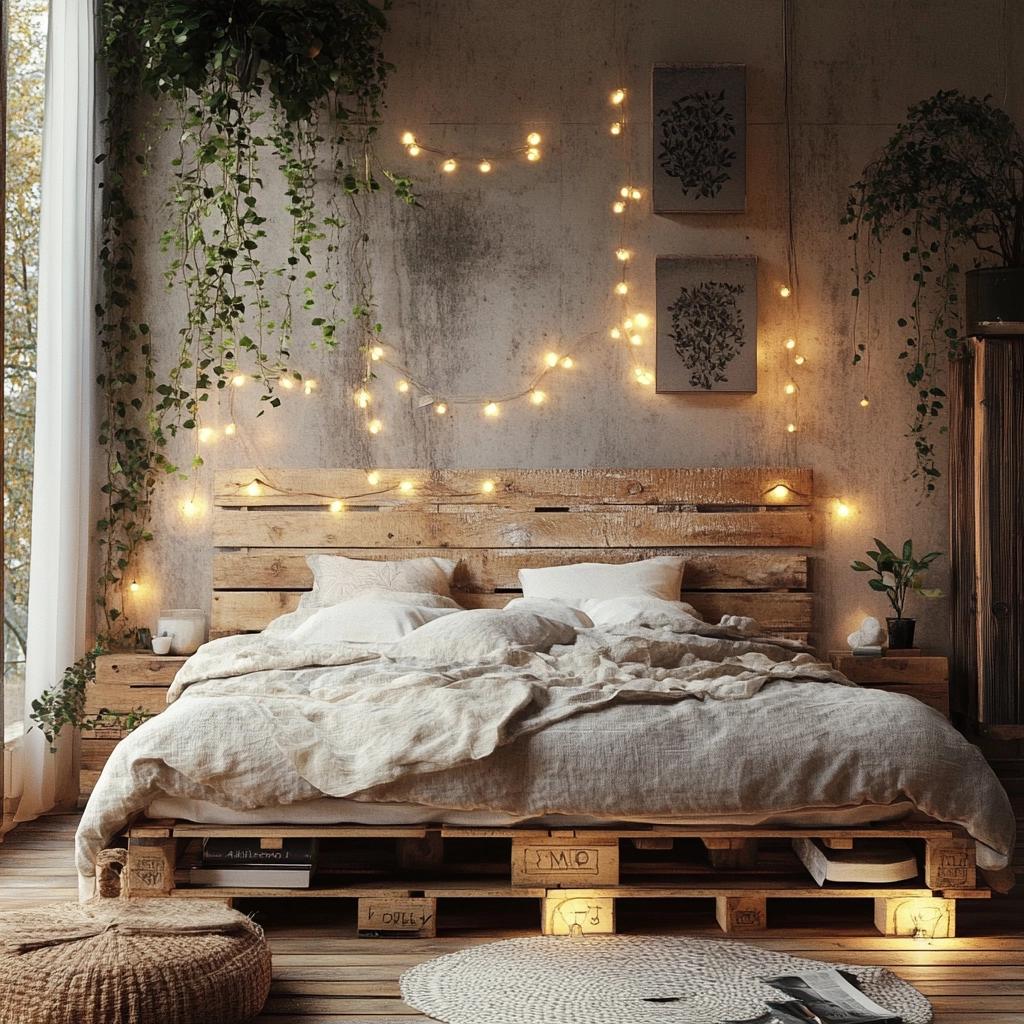Transform Your Decor with Pallets: 48 Surprising Ideas for an Eco-Friendly Home 4 Cabeceira de pallet: 48 ideias incríveis para uma decoração ecológica