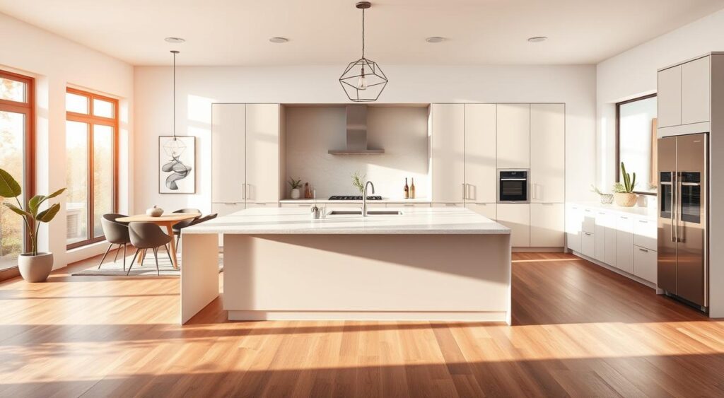 Transform Your Space: Designer Secrets for Amazing American Kitchens and Living Rooms 5 Características da cozinha americana: integração de ambientes.