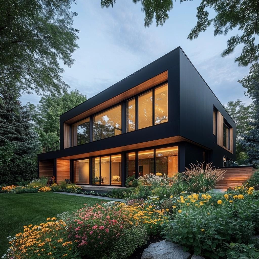 Transform Your Home with a Black Facade: Modern Style Secrets You Need to Know! 1 Casa com Fachada Preta: Estilo Moderno e Dicas Imperdíveis!