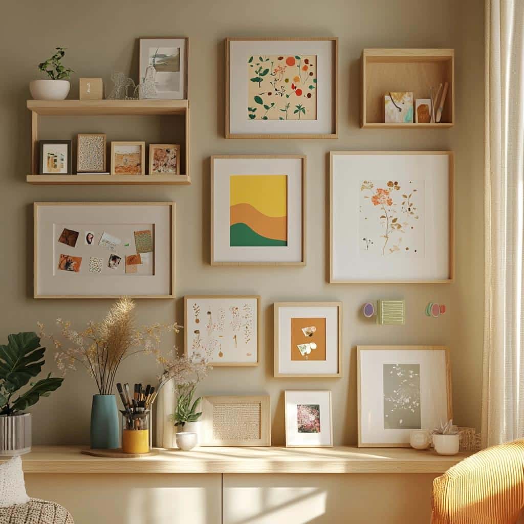How to Hang Frames Without Drilling Holes in the Wall 1 Descubra 11 maneiras criativas de instalar quadros sem furar a parede!