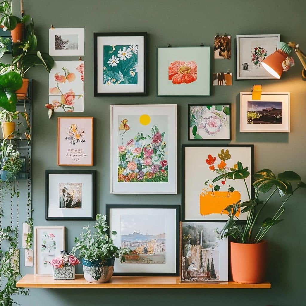 How to Hang Frames Without Drilling Holes in the Wall 8 Descubra 11 maneiras criativas de instalar quadros sem furar a parede!