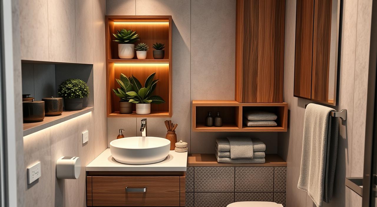 Creative Solutions for Very Small Bathrooms 3 Decoração em ambientes compactos.