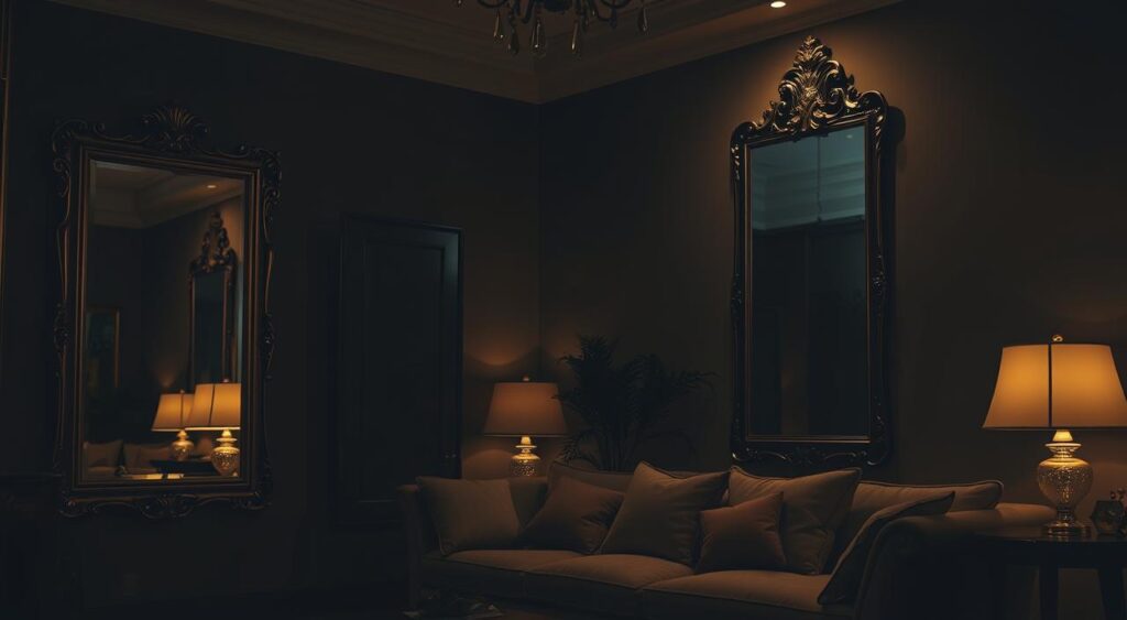 Transform Your Dark Living Room with These Little-Known Tips! 2 Espelhos que ampliam a luz na sala.
