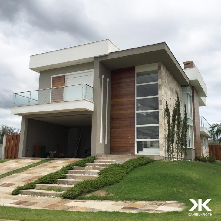 Foto de fachadas de casas de esquina 02 - 2 Foto: Reprodução / Daniel Kroth Arquitetura