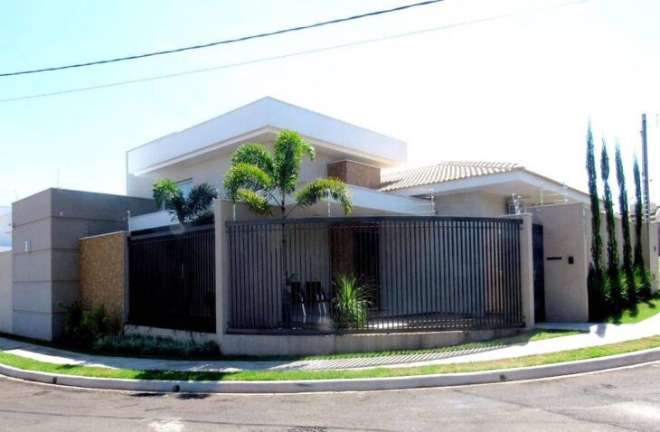Foto de fachadas de casas de esquina 04 - 4 Foto: Reprodução / Gislaine Bernardes Arquitetura