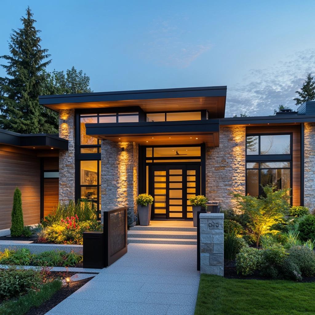IDEAS FOR AN ELEGANT HOUSE FRONT 6 Ideias para Uma Frente Bonita de Casa Elegante