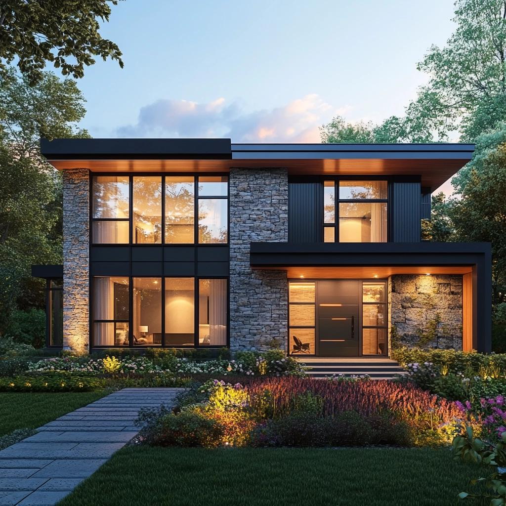 Inspirações para Frentes de Casas Modernas: Ideias e Fotos