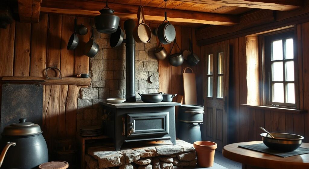 Kitchen with Wood Stove: Is It Worth Having? 5 História do fogão a lenha