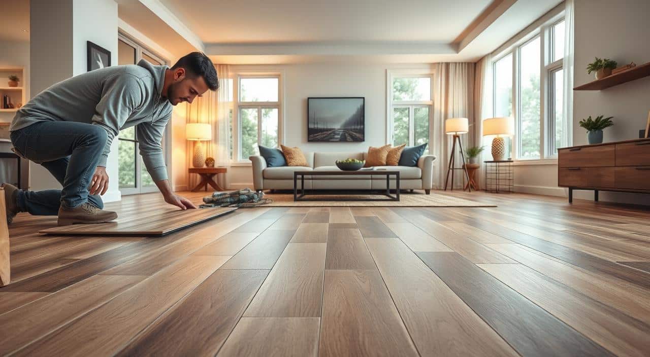 VINYL FLOORING OR LAMINATE FLOORING? A COMPLETE COMPARISON FOR YOUR HOME 3 Instalação de piso laminado e piso vinílico