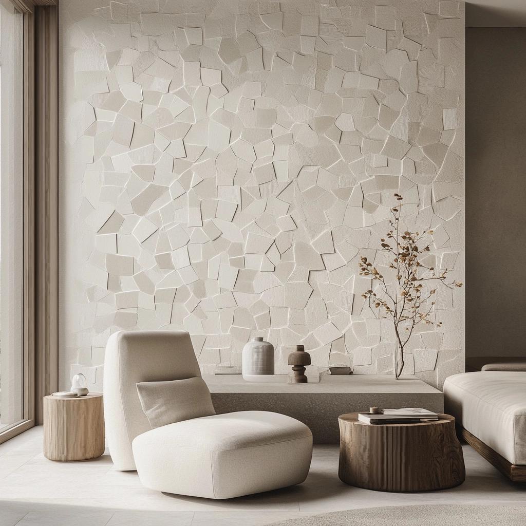 View of Minimalist Mosaics: Traditional Technique Meets Contemporary Design