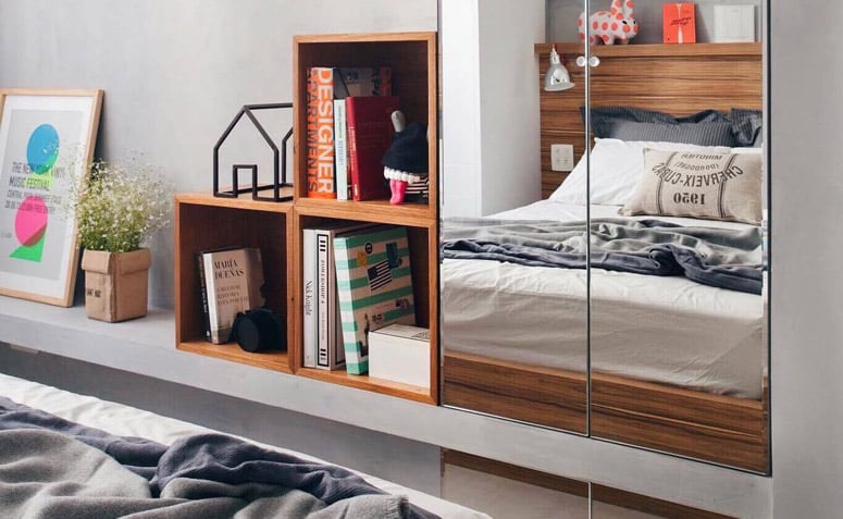 Wooden Niches: 70 Ideas and Tutorials to Organize with Style 3 Nichos de madeira com design moderno em um ambiente decorativo.