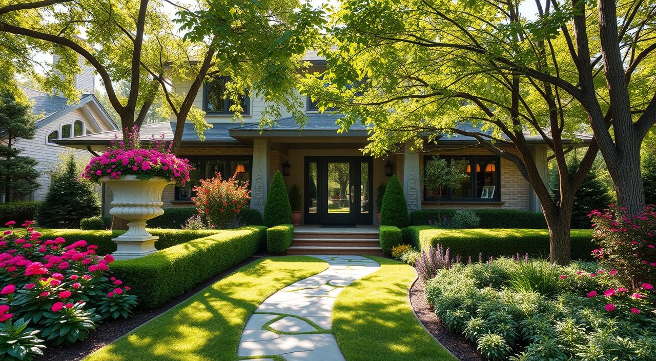 Landscaping for the Front of Your House: 10 Inspirations to Enhance Your Property 3 Paisagismo para frente de casa