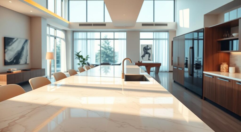 Ideias para Sala e Cozinha Conjugada em Passos Simples 9 O papel das bancadas na integração dos espaços