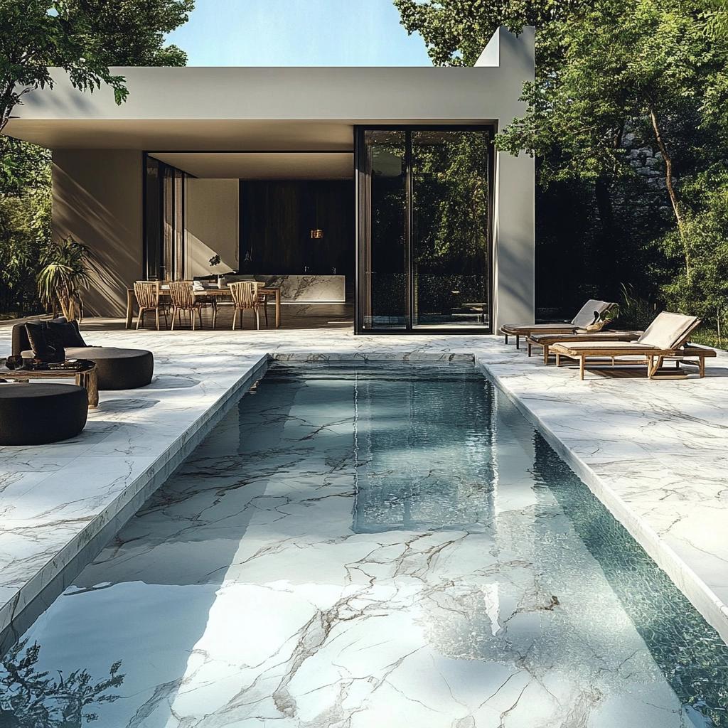 Piscinas com Porcelanato: 6 Opções de Estilo e Elegância