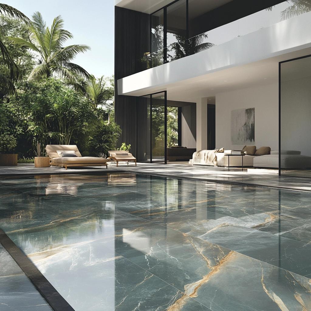 Piscinas com Porcelanato: 6 Opções de Estilo e Elegância