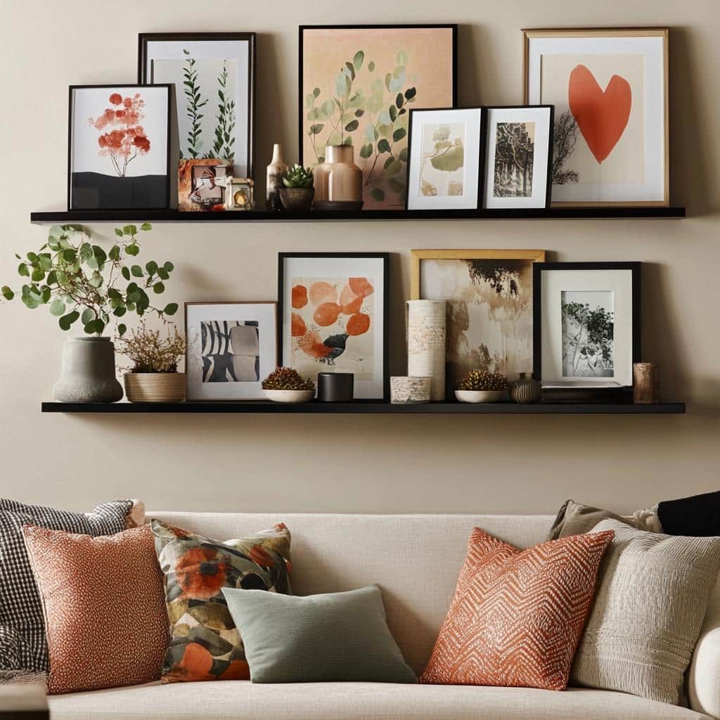 PRATELEIRA PARA QUADROS: 30 MANEIRAS DE USAR NA SUA DECORAÇÃO