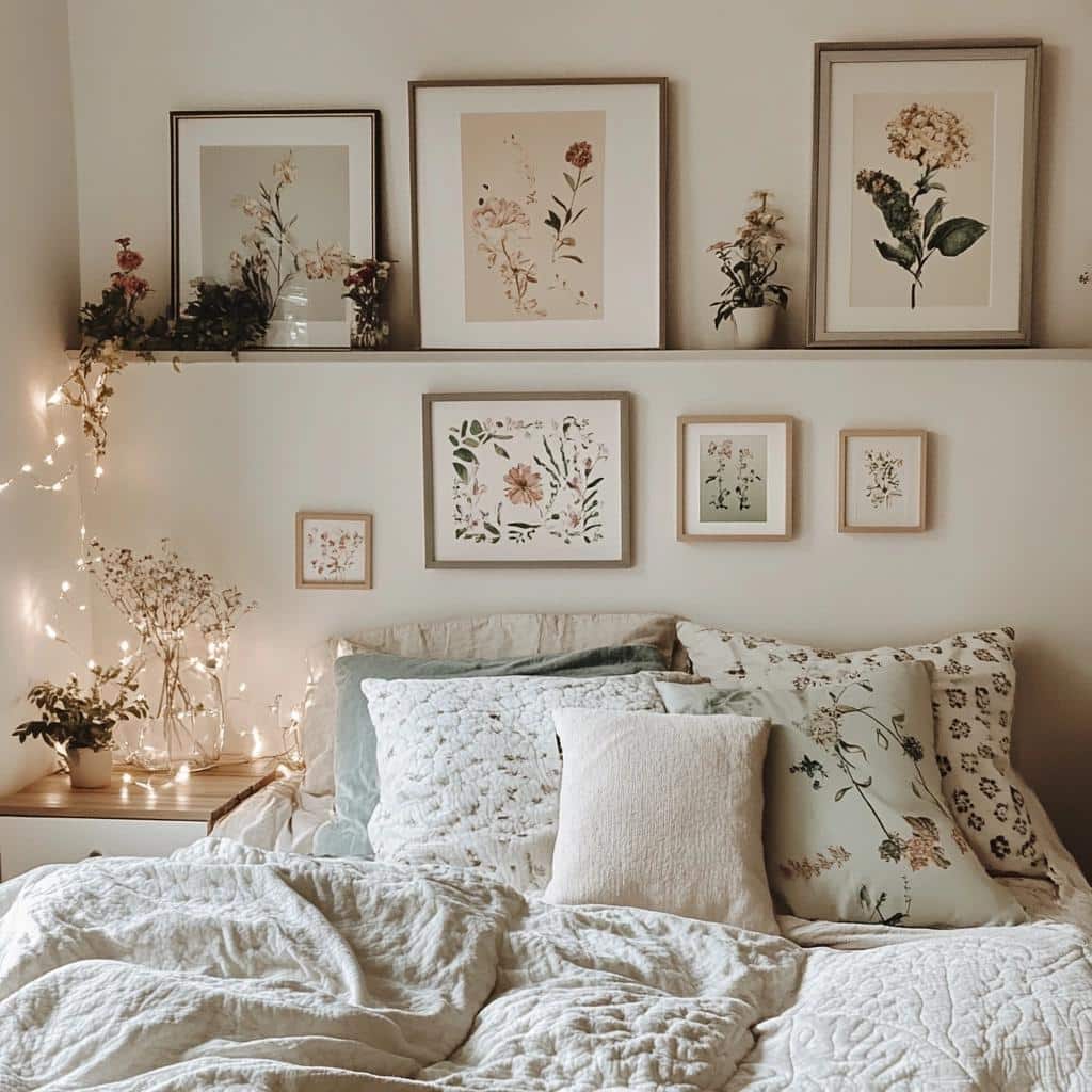 60 Ideas for Couples' Bedroom Wall Art That Will Transform the Room into a Love Retreat! 4 Quadros para quarto de casal: 60 ideias para uma decoração cheia de amor