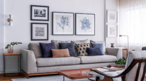 How to Hang Frames Without Drilling Holes in the Wall 9 Foto de quadros para sala 1 - 3