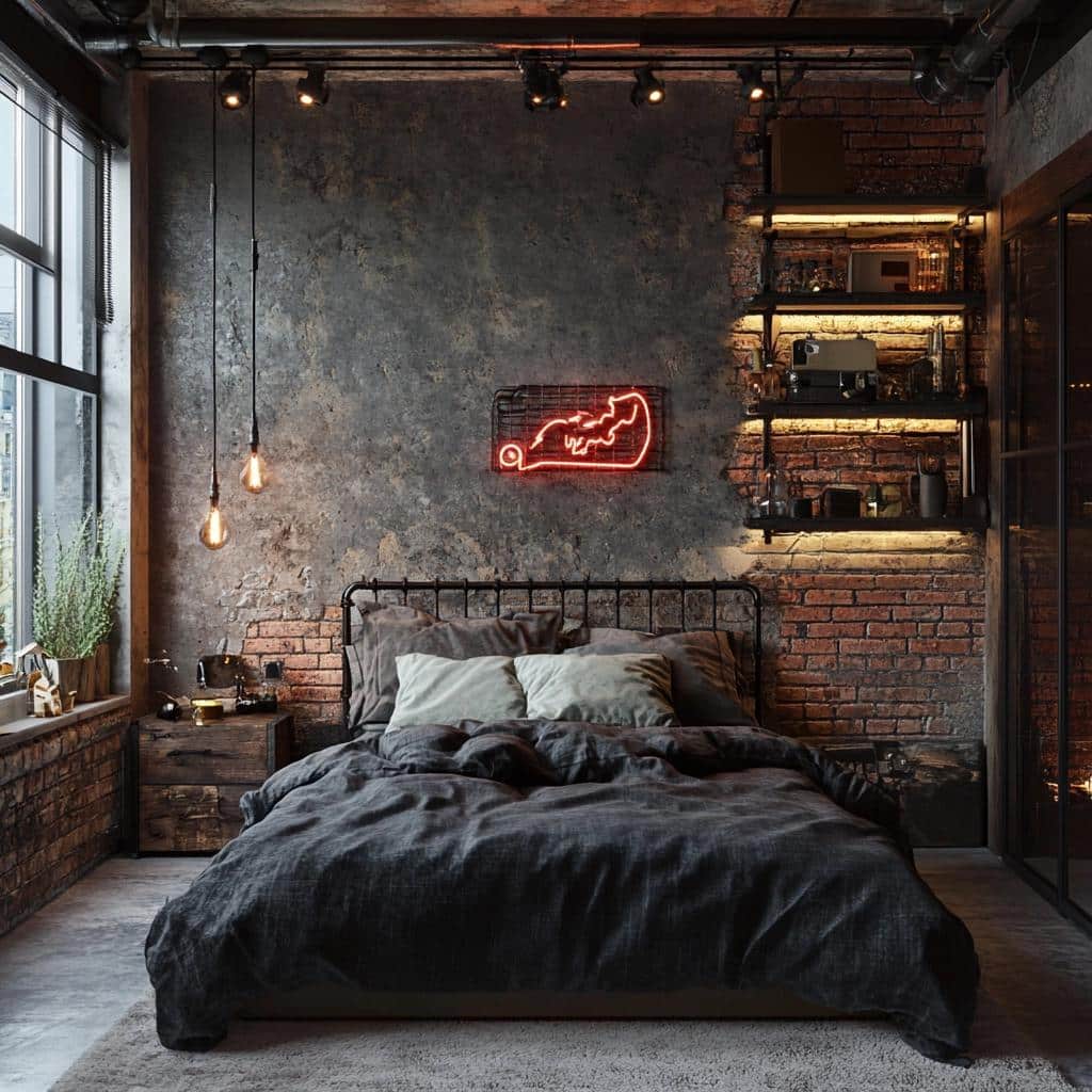 70 Ideias para ter um Quarto com Estilo Industrial