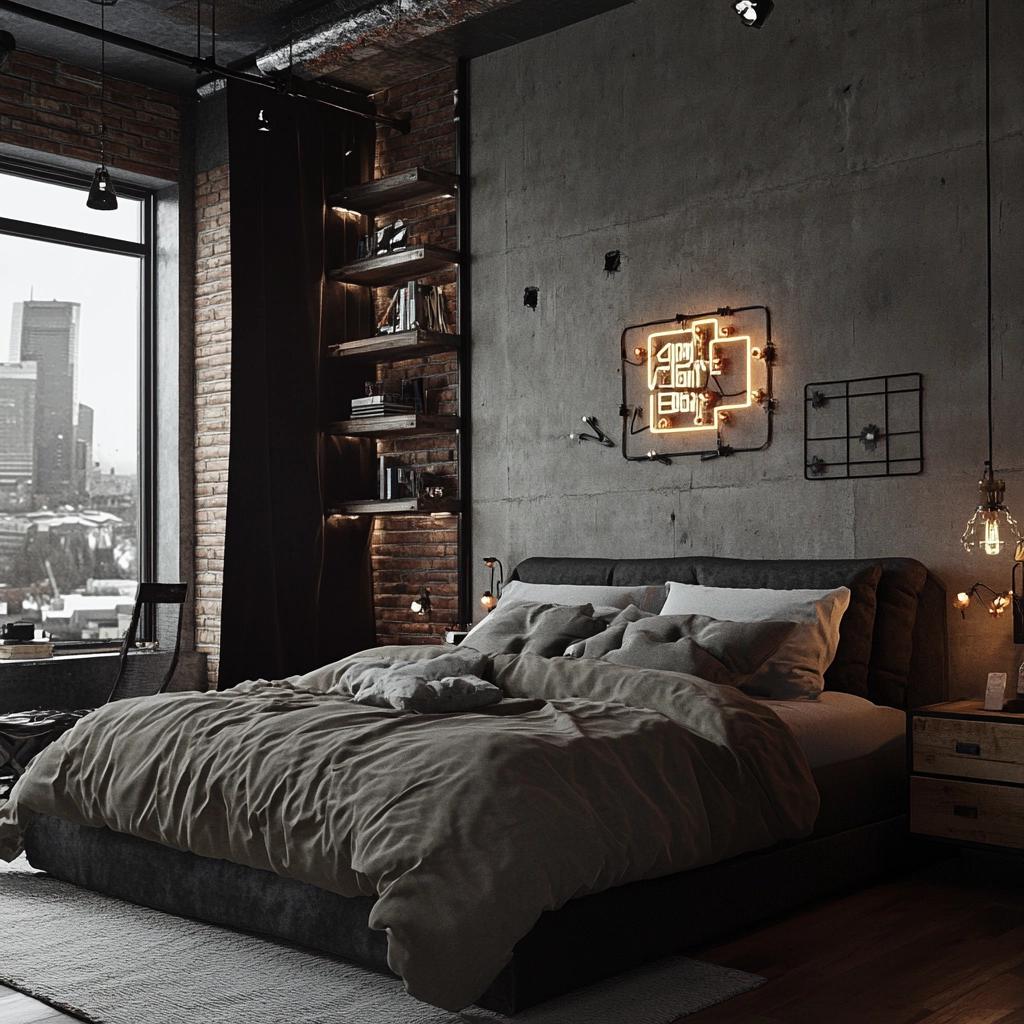 70 Ideias para ter um Quarto com Estilo Industrial