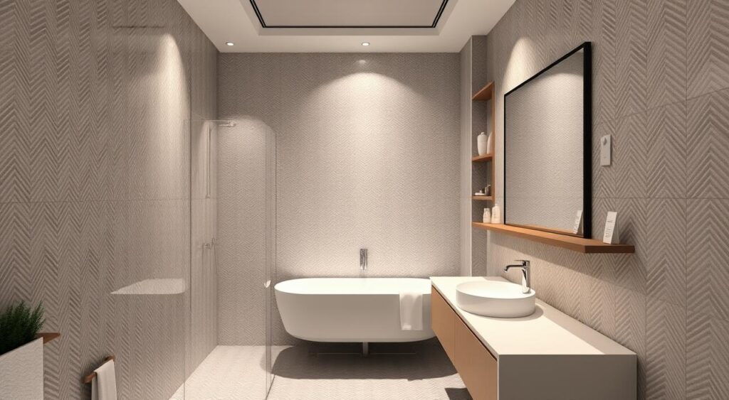 Creative Solutions for Very Small Bathrooms 2 Revestimentos para banheiro pequeno.