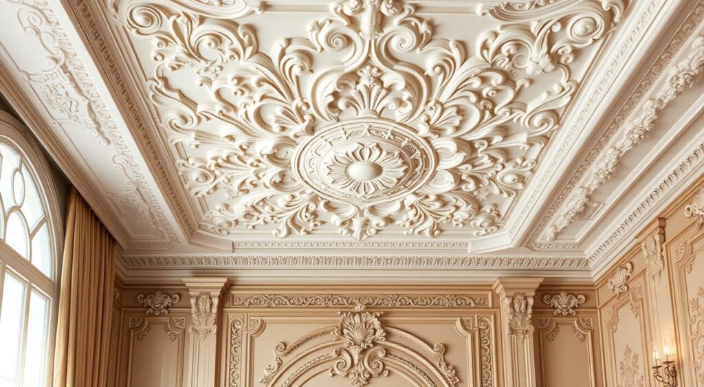 Modelo que exibe as vantagens do uso do gesso na decoração.