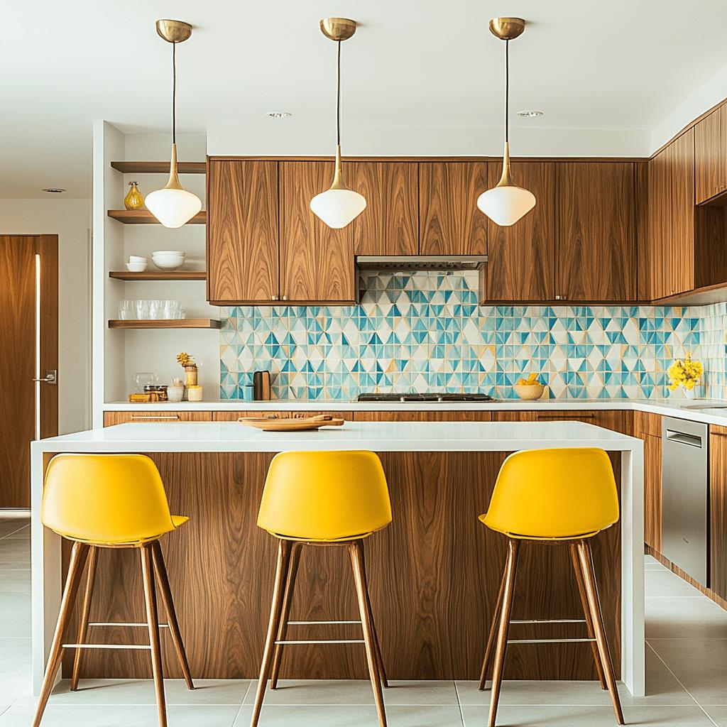 15 Ideias de Cozinhas Modernas de Estilo Mid-Century: O Clássico Sempre em Alta