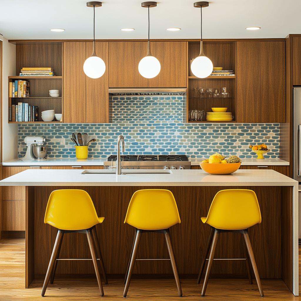 15 Ideias de Cozinhas Modernas de Estilo Mid-Century: O Clássico Sempre em Alta