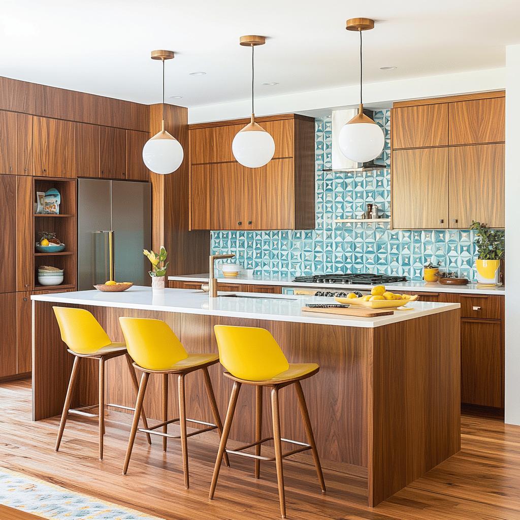 15 Ideias de Cozinhas Modernas de Estilo Mid-Century: O Clássico Sempre em Alta