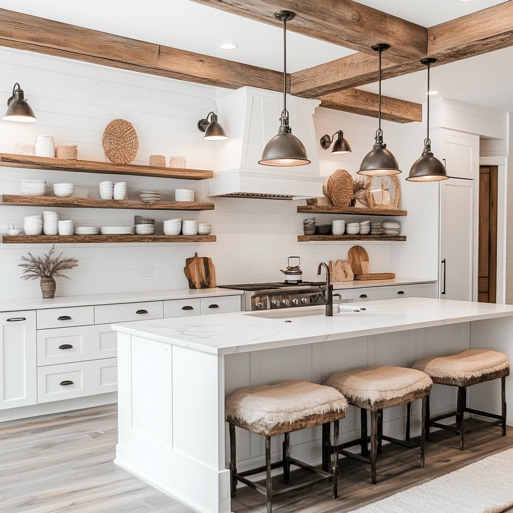 15 Modern Farmhouse Kitchen Ideas You'll Love 1 15 Ideias para Cozinhas Modernas no Estilo Farmhouse que Você Vai Amar