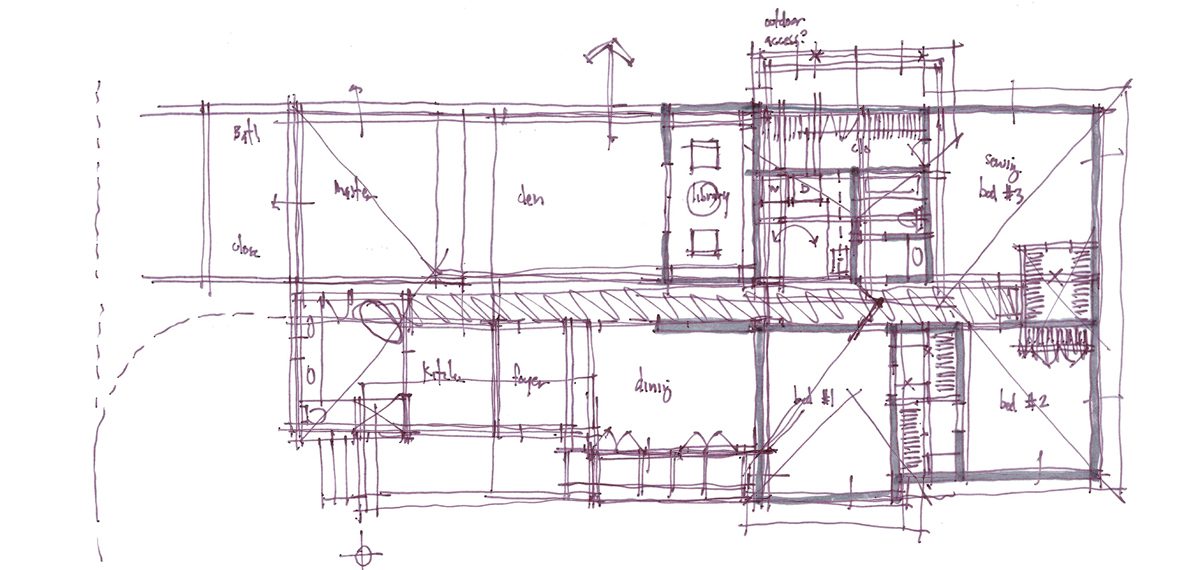 Série de Esboços Arquitetônicos Schematic Design 04
