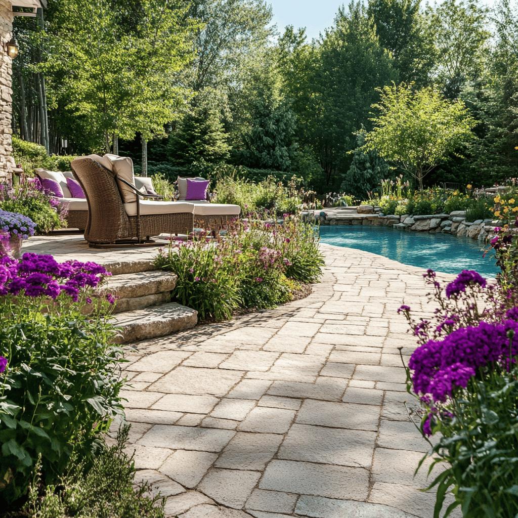 Como Usar Pavers e Pedras na Paisagem para um Espaço Externo Perfeito