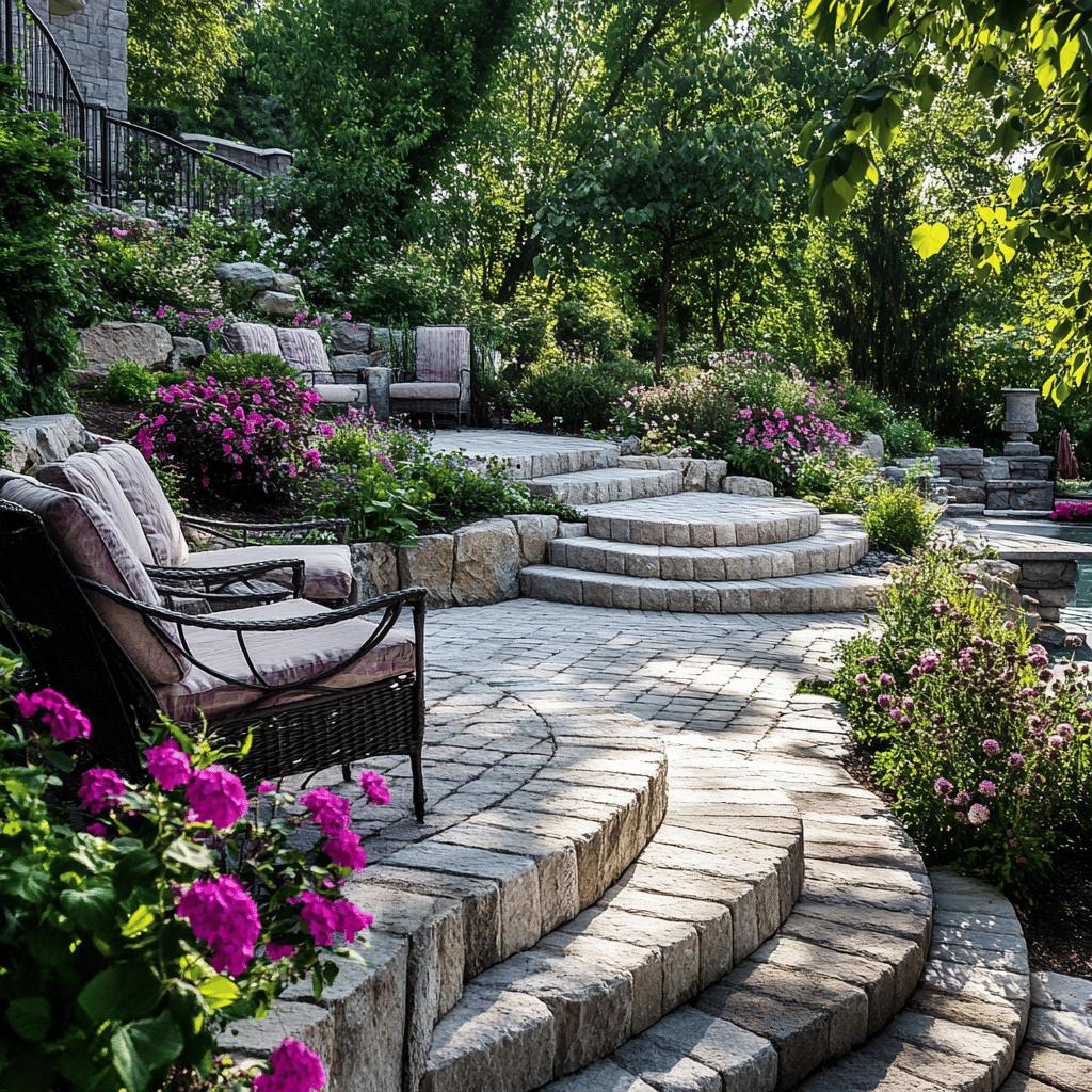 Como Usar Pavers e Pedras na Paisagem para um Espaço Externo Perfeito