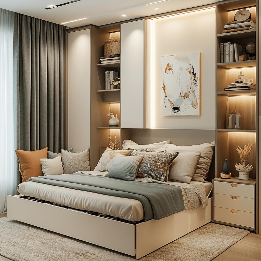 Small Bedroom Ideas to Maximize Space and Comfort 4 Ideias para Quarto Pequeno: Como Maximizar Espaço e Conforto